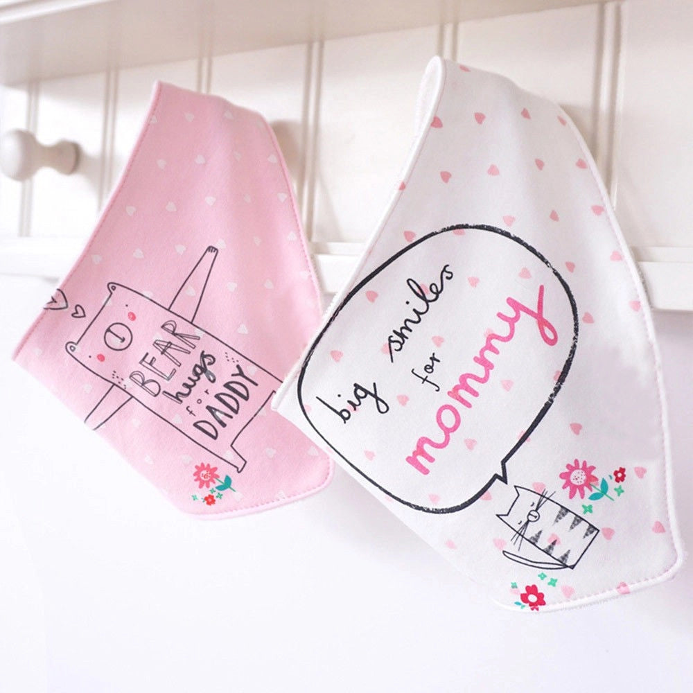 Trade Shop - Bavetto Bavaglino Neonato Triangolo Sciarpa Allattamento Bambini Bandana -
