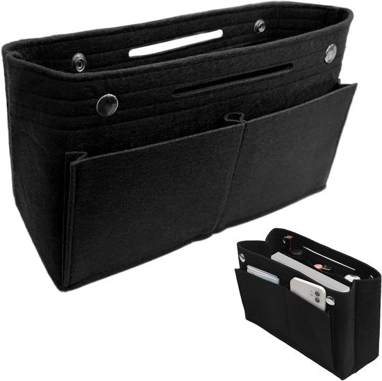Organizzatore di borse con 9 compartimenti - 23x95x15 cm - Nero - Duurzaam - Cadeau - Organizzatore con alta qualità di fabbricazione