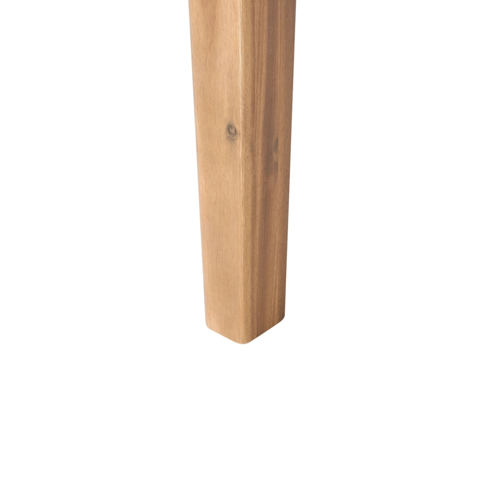 Tavolo da pranzo da giardino marrone chiaro in legno di acacia certificato 180 x 90 cm piano rettangolare stile rustico Tavolo da pranzo da esterno,