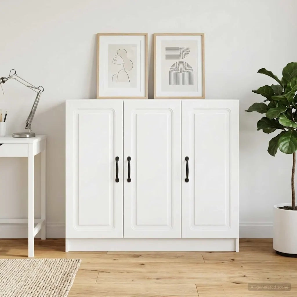 Credenza Bianco 89 x 34,5 x 77 cm Legno ingegnerizzato 895795
