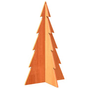 Albero di Natale | Decorazioni natalizie Marrone Cera 80 cm in Legno Massello di Pino