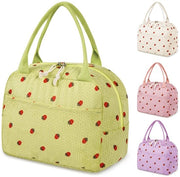 Borsa Insolata per Donna, Borsa Insolata con Panno Impermeabile e Oleofobo. Piccola Borsa di Gel per Viaggio, Borsa da Pranzo Portatile per Scuola, Lavoro, Pic-Nic e Viaggi (Verde).