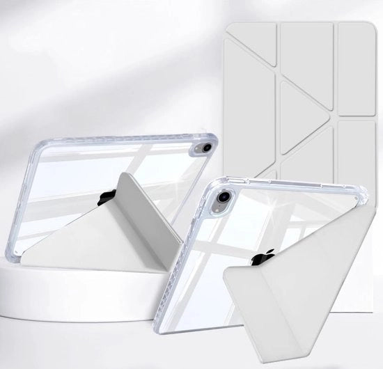 Copricapo trasparente per iPad Air 11" & 10.9" con pen holder - Protezione shock 6-in-1 con diverse angolazioni di visione - Adatto per iPad Air M3/M2 (2025/2024) & Air 5/4 (2022/2020)