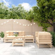 Set Salotto da Giardino 6 pz in Legno Massello di Pinocod mxl 93978