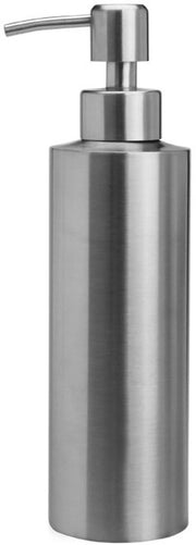 Dispensatore di sapone in acciaio inossidabile (550 ml) - Flacone di gel riutilizzabile con pompa per disinfettante per mani, detersivo per doccia o detersivo per piatti | Dispensatore di sapone per bagno e cucina