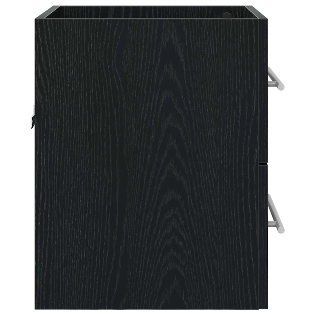Armadio sottolavello con cassetto Rovere Nero 38,5 x 41 x 48 cm