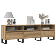 Mobile Porta TV-Mobile per TV-Credenza TV Rovere Artigianale 150x30x44,5 cm Multistrato 578598