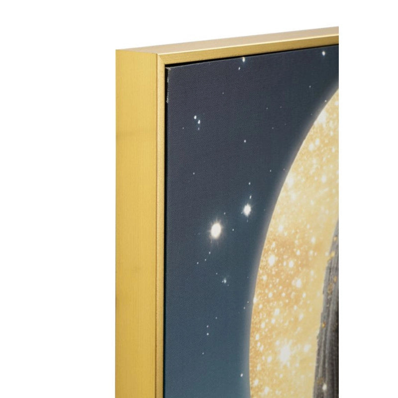 Stampa Con Led Su Tela Laccata Con Cornice Venus cm 70x4x100