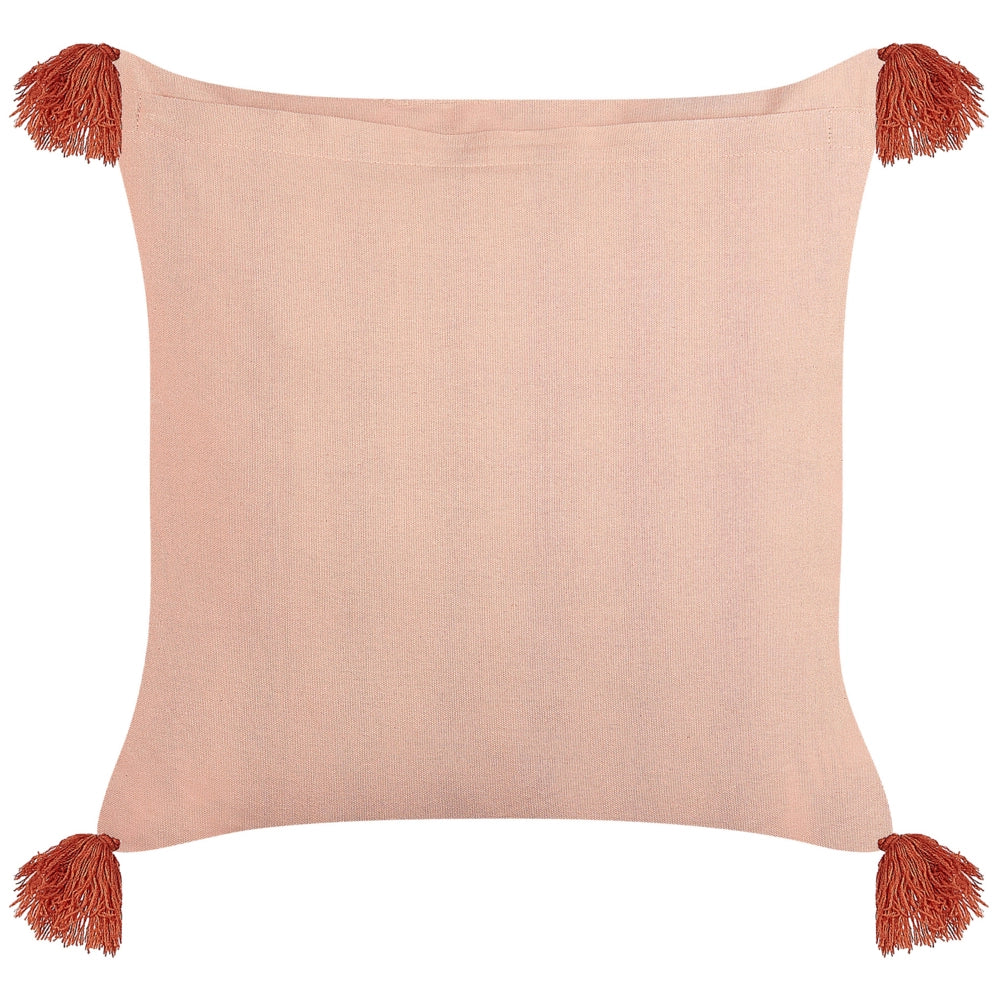 Cuscino in velluto con motivo floreale 45x45 cm rosa stile boho camera da letto soggiorno