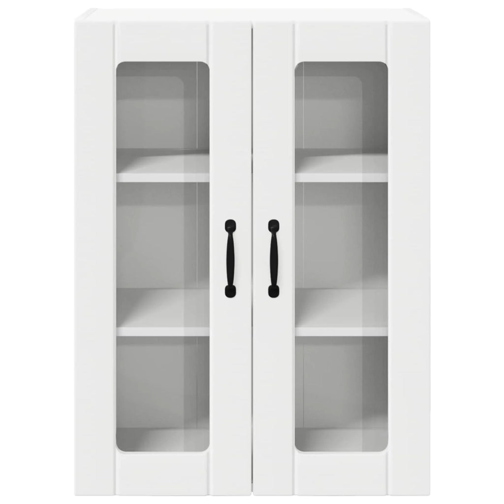 Mobile in vetro da parete LUCCA Bianco 60 x 31 x 80 cm 885085