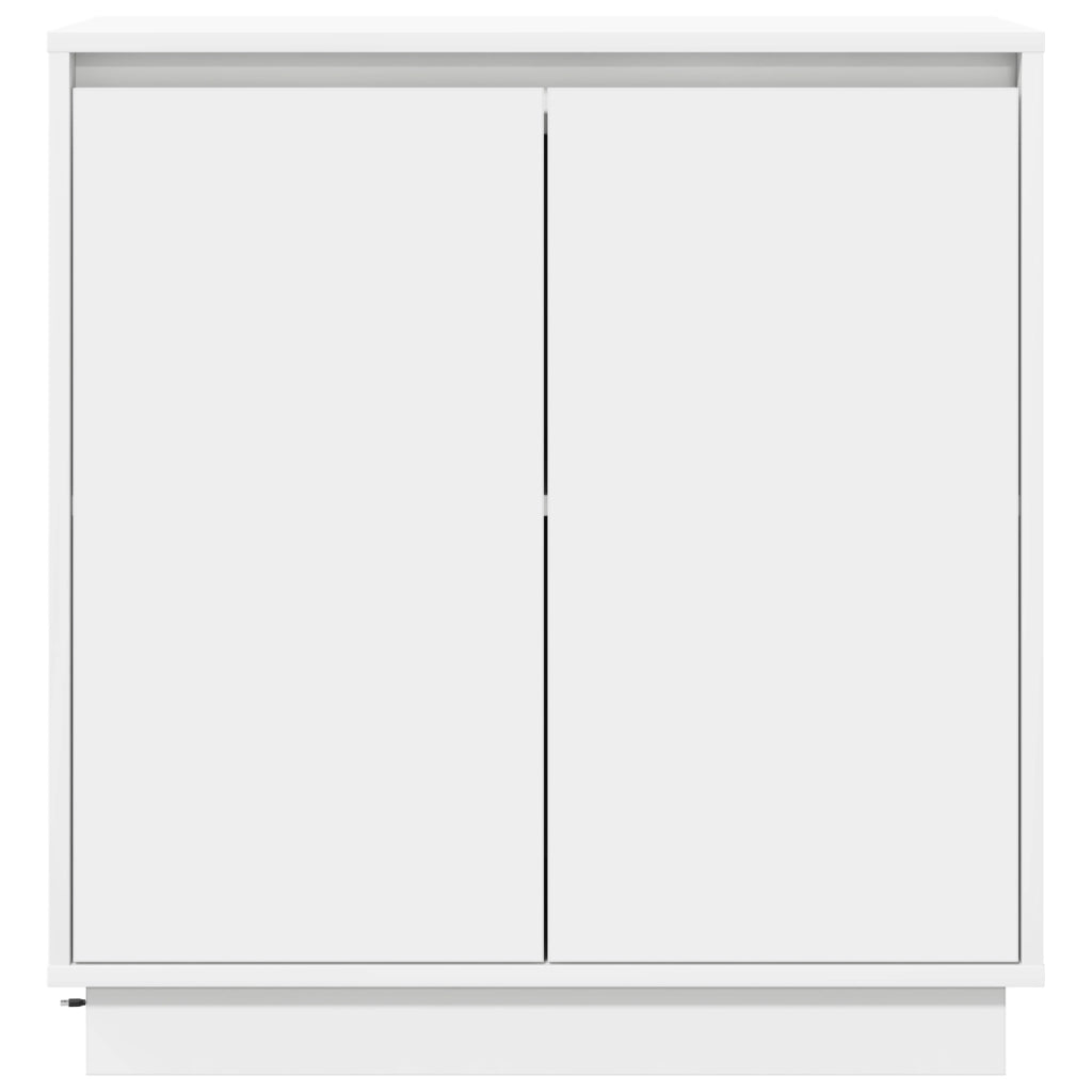 Sideboard LED Bianco - 71x34.5x75 cm, Fatto in legno ingegnerizzato