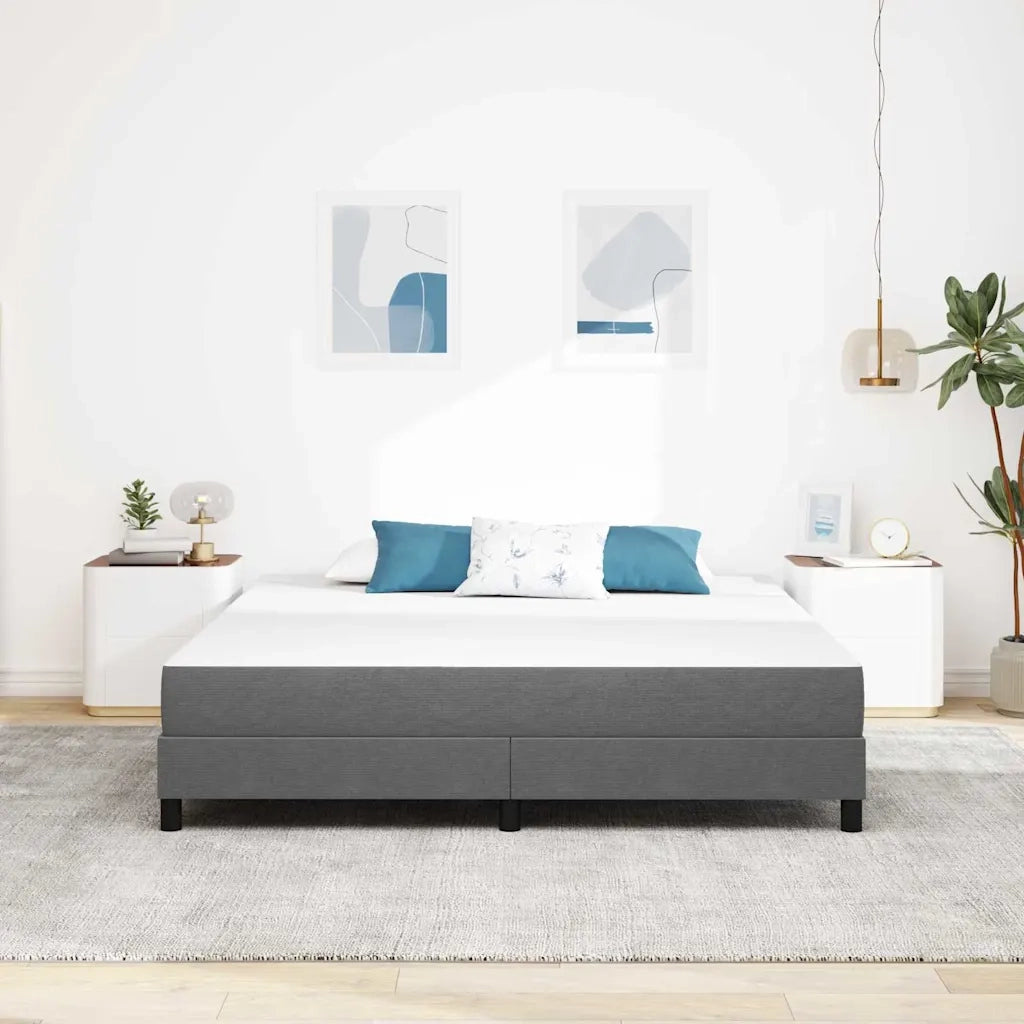 Materasso da Letto-Materasso per letto Grigio chiaro 180 x 200 cm Tessuto