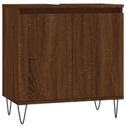 Armadietto Bagno | Armadio da bagno Rovere Marrone 58x33x60cm in Legno Multistrato