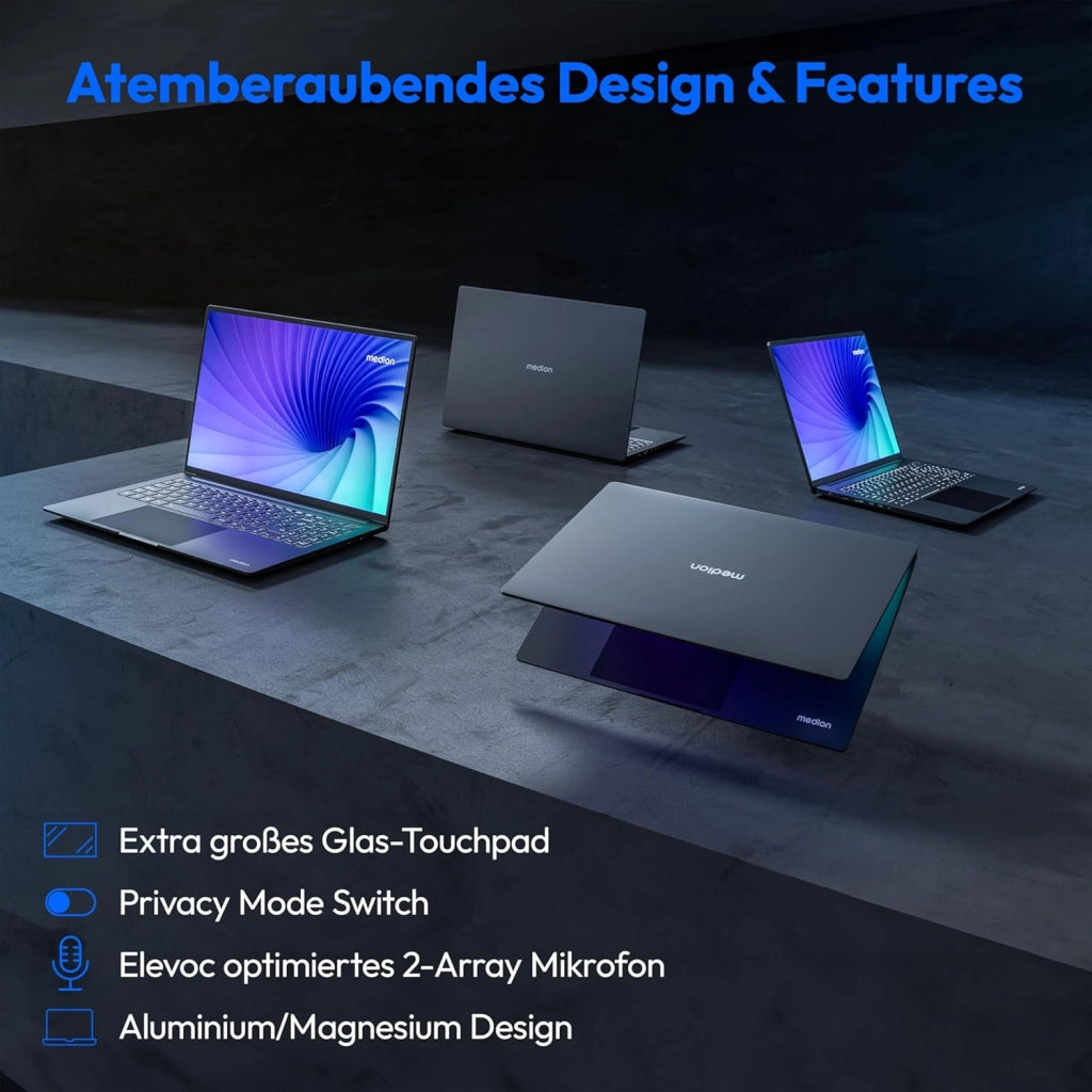 40,6 cm (4K OLED) S10 Laptop (Intel Core Ultra 7 155H, 16 GB DDR5 RAM, SSD PCIe da 1 TB, 100% DCI-P3, webcam FHD, WLAN, Win 11)
