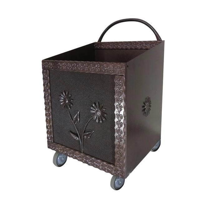 MILLE Portapellet Ruote cm 37x42 h 57 nero