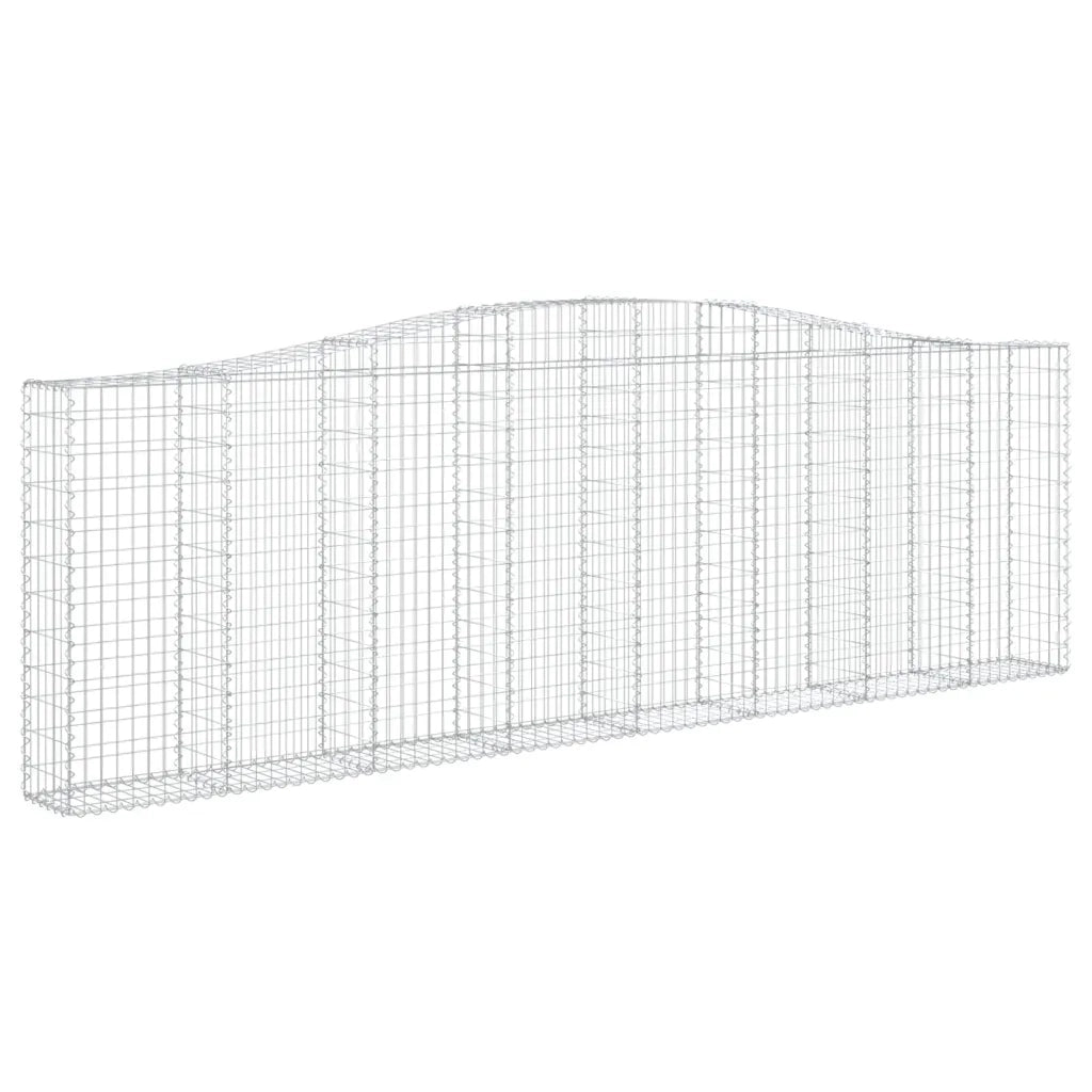 Cesti Gabbioni ad Arco 7 pz 400x30x120/140 cm Ferro Zincato 3145844