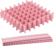 Distributore di corrente regolabile 10 pezzi - Sistema di inserimento di corrente rosso per cassetti per intimo e calze - Organizzatore di scrivania DIY