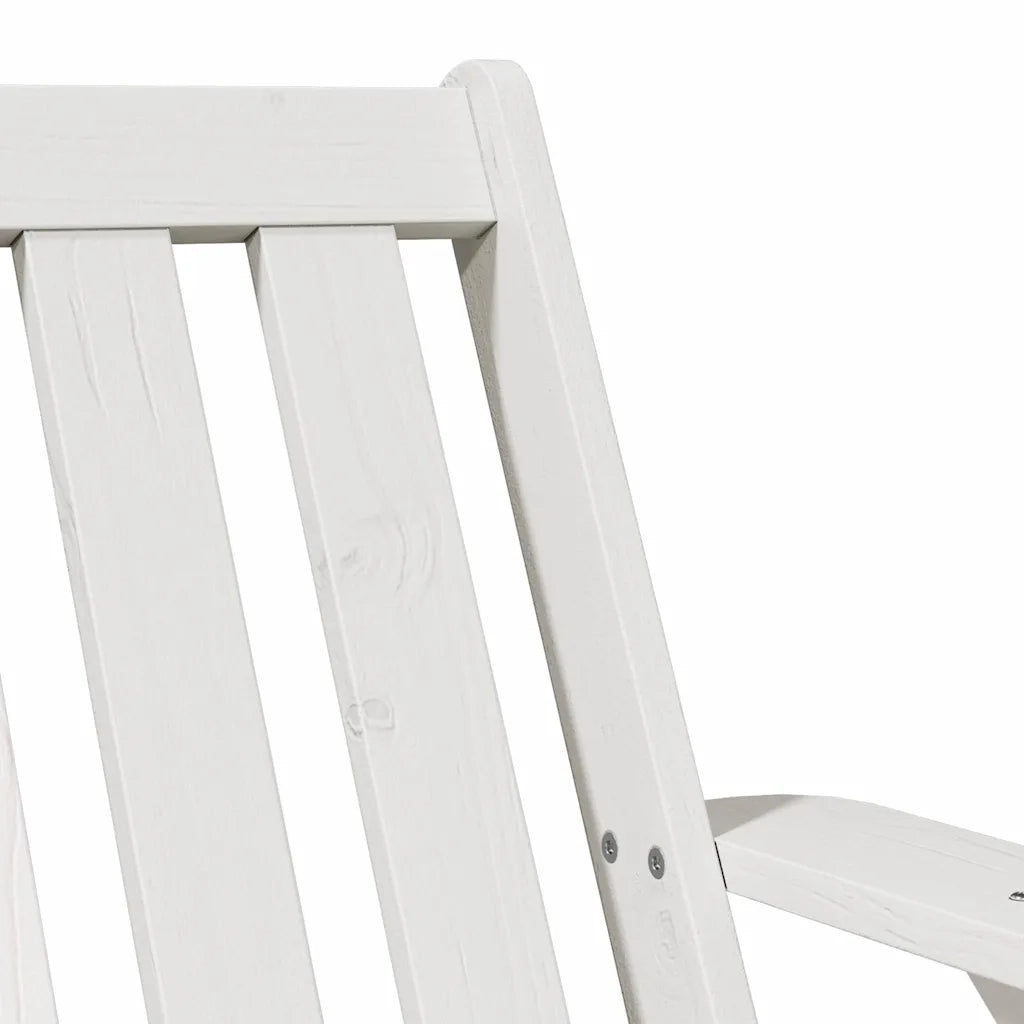Sedia Adirondack da Giardino Bianca Legno Massello di Pino