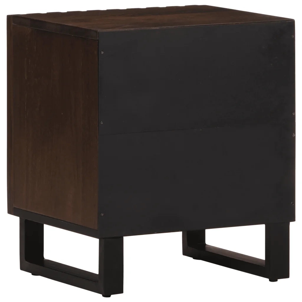 Comodini 2pz 40x34x46 cm in Legno Massello di Mango 377421