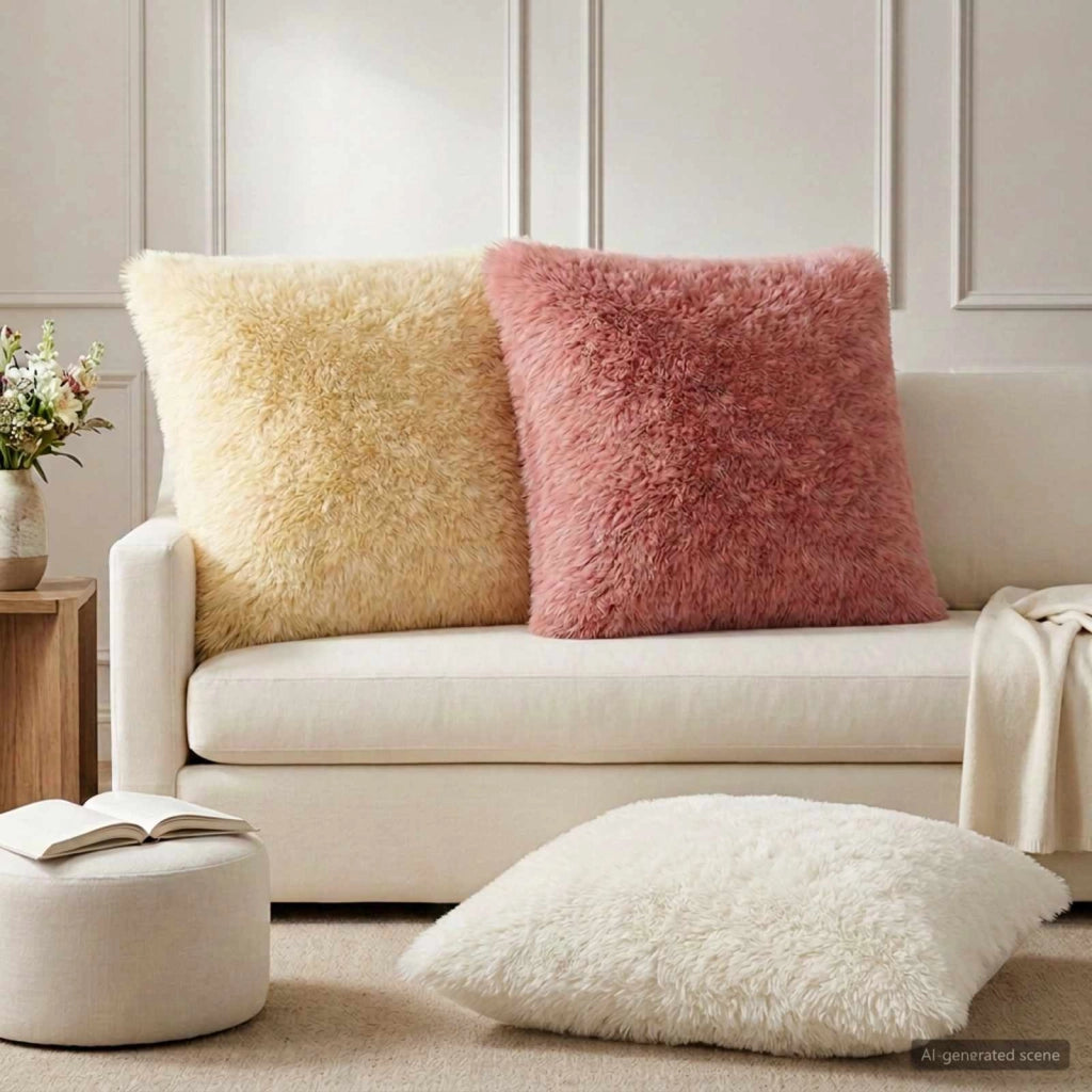 Federa 6 pcs HEERLEN Rosa 65 x 65 cm Fleece PV 913082