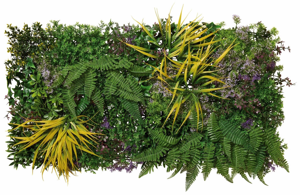 Set 4 Pezzi Arella Siepe Sintetica Forest Verdemax 50x100 cm in LDPE Resistente ai Raggi UV Verde