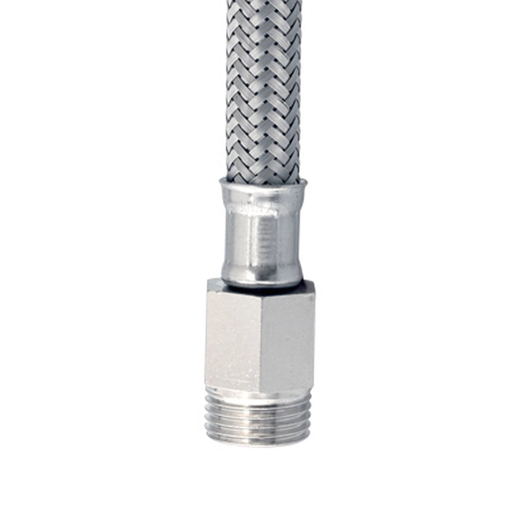 Flessibile in acciaio con prolunga 1/2" ml - 1/2" f