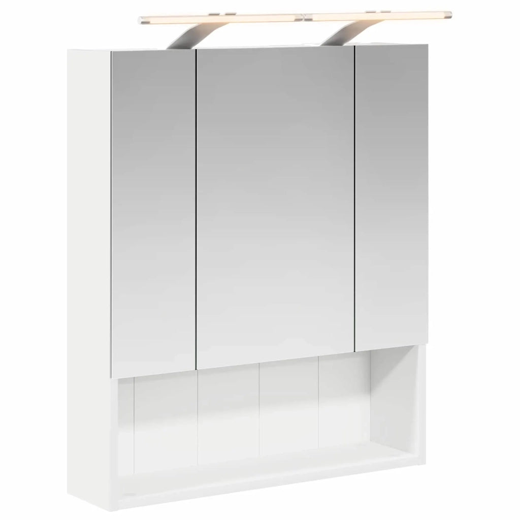 Mobiletto per specchio da bagno Bianco 60 x 14.5 x 70 cm 889191
