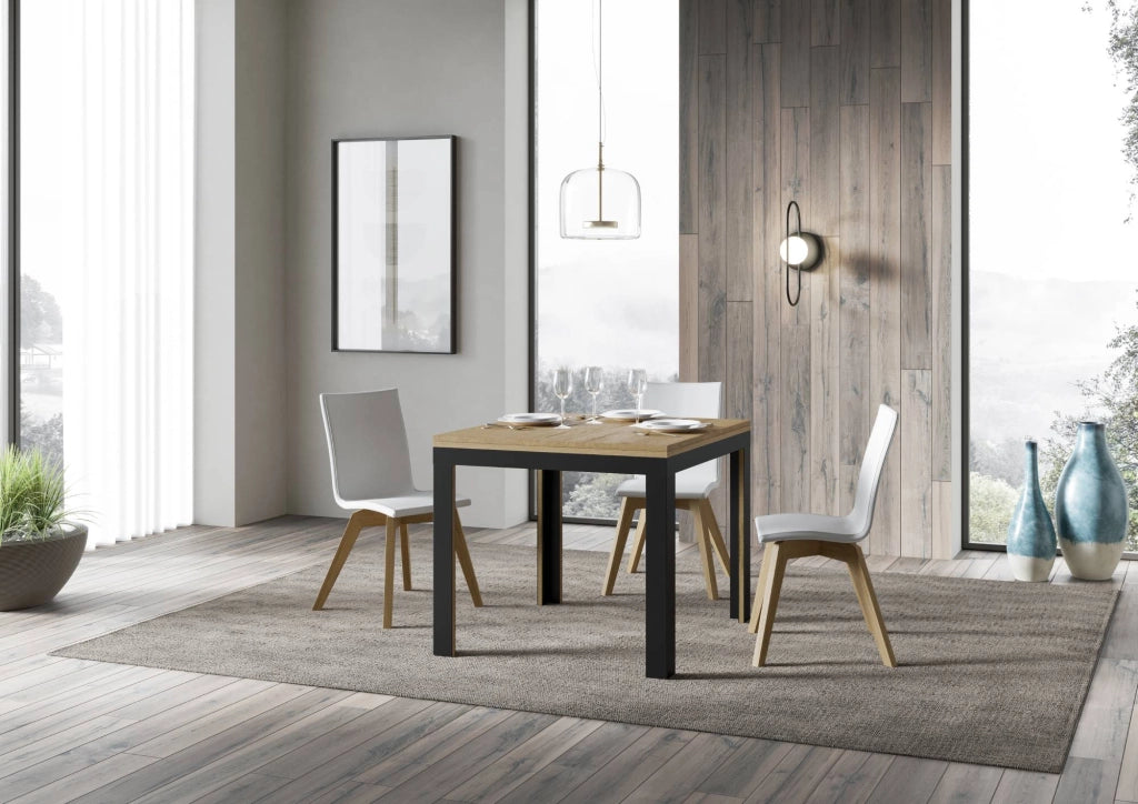 Tavolo Allungabile 90-180x90x78/80 cm Linea Libra Quercia Naturale
