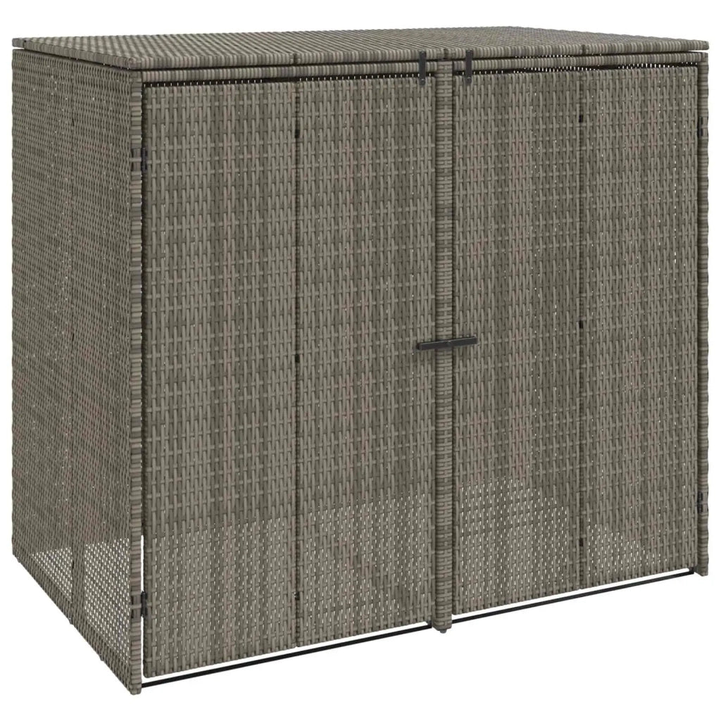 Cassa per Spazzatura 2 pcs Grigio 130 x 80 x 115 cm Polietilene