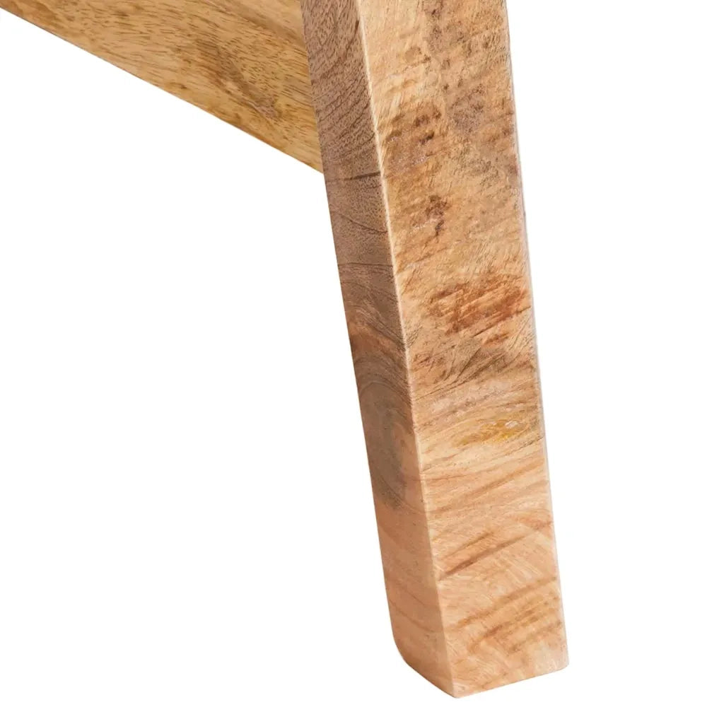 Tavolo da Trucco con specchio-Tavolo da Vanit¨¤ Marrone Legno di mango massello