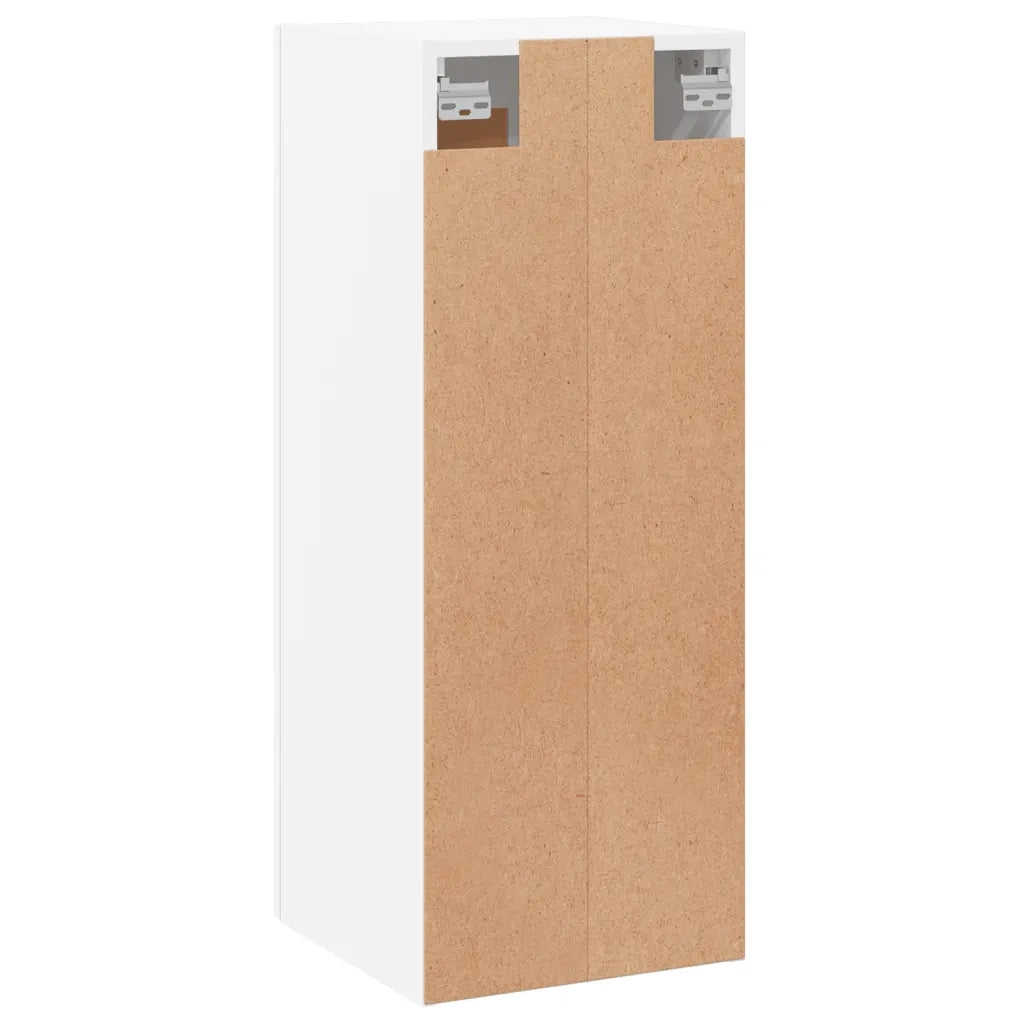 Armadietto a Muro | Mobile a Parete Bianco 34,5x34x90 cm in Legno Multistrato
