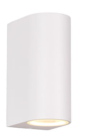 Applique da Esterno Attacco GU10 in Alluminio Pressofuso Bianco Opaco