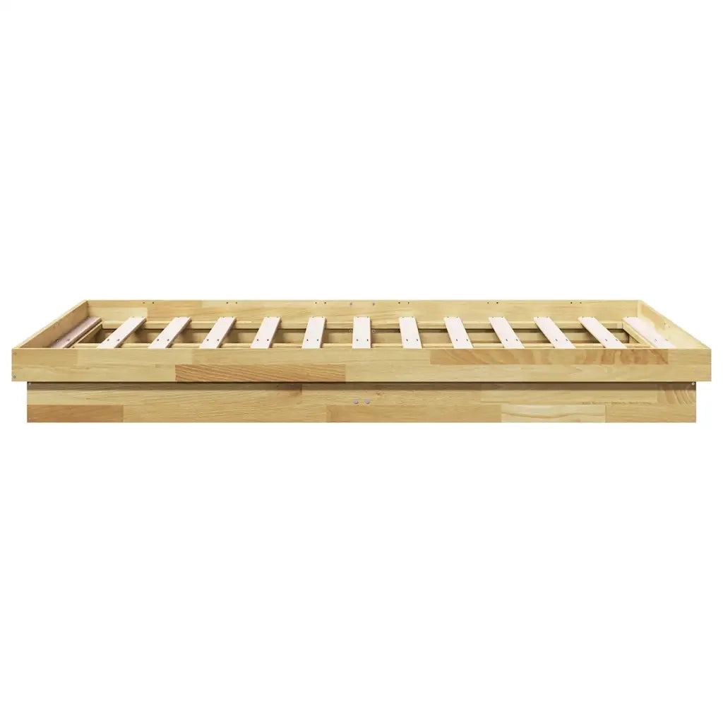 Struttura Letto Senza Materasso 120x200 cm in Legno di Rovere 3315734