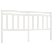 Testiera | Testata per Letto Bianca 186x4x100cm in Legno Massello di Pino
