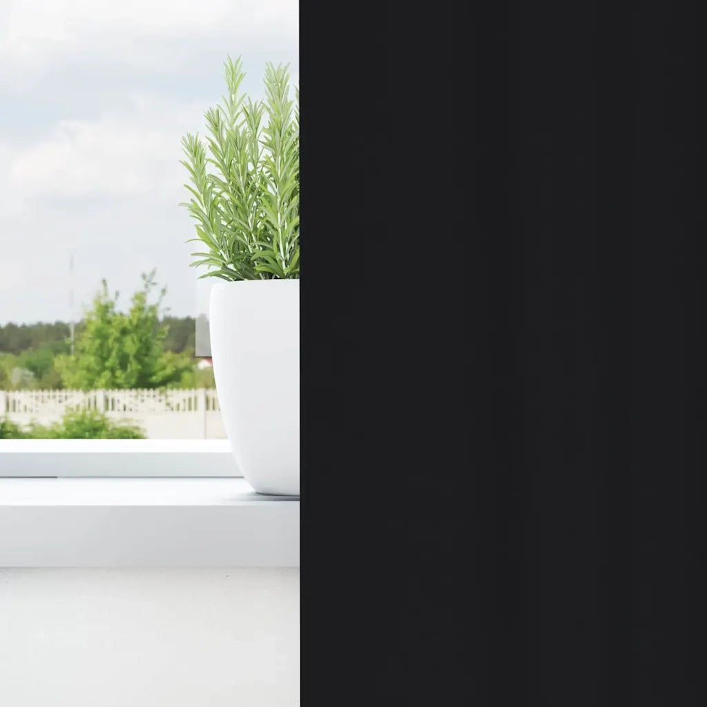 Tende Blackout con Anelli 2 pcs Nero 260 x 140 cm Poliestere 4107322