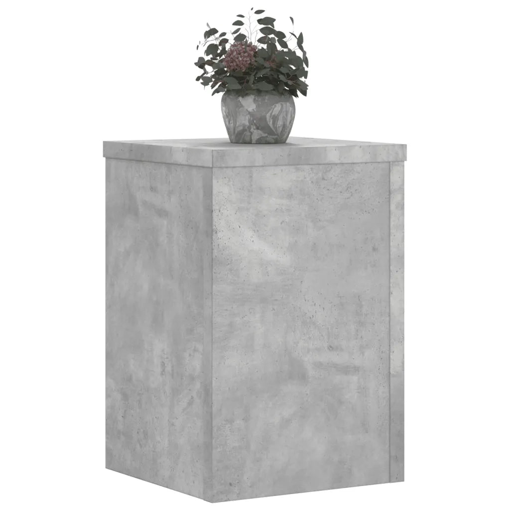 vidaXL Supporti per Piante 2 pz Grigio 25x25x35 cm Legno Multistrato