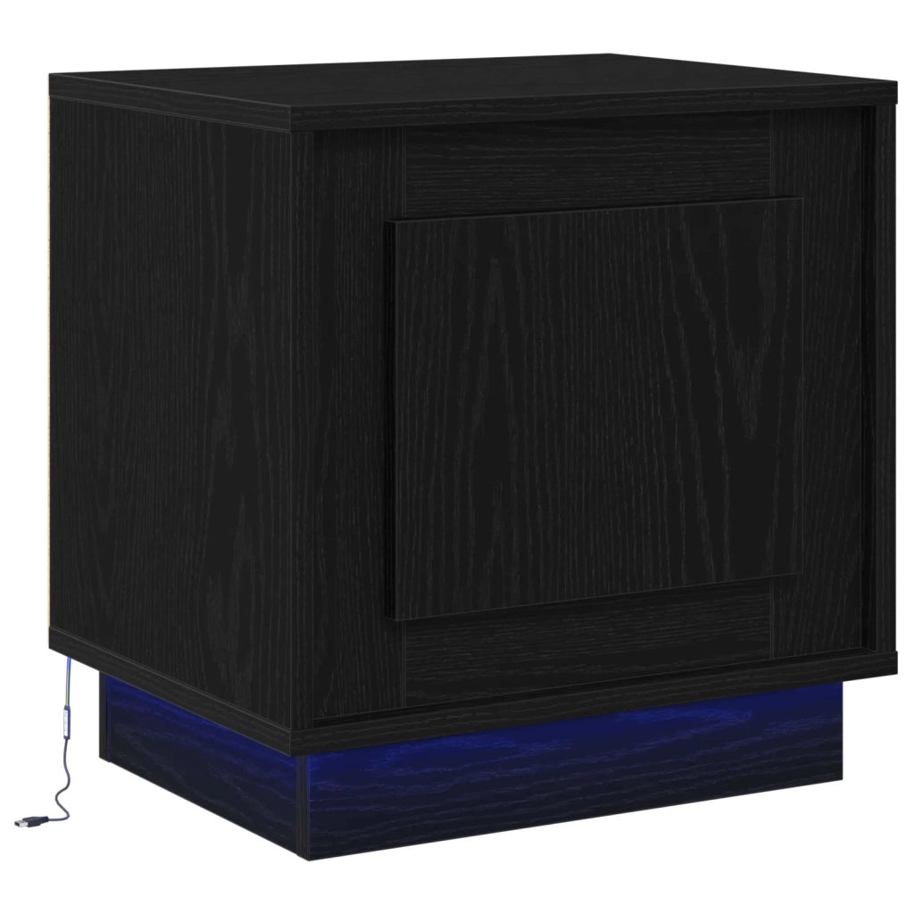 Armadio da Notte Nero 44 x 34,5 x 45 cm Legno multistrato 869564