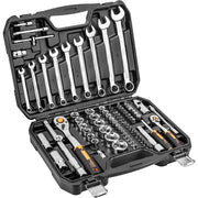 Topex 10-058 set di bussole 1/2 2, 1/4, 82 pz, eco