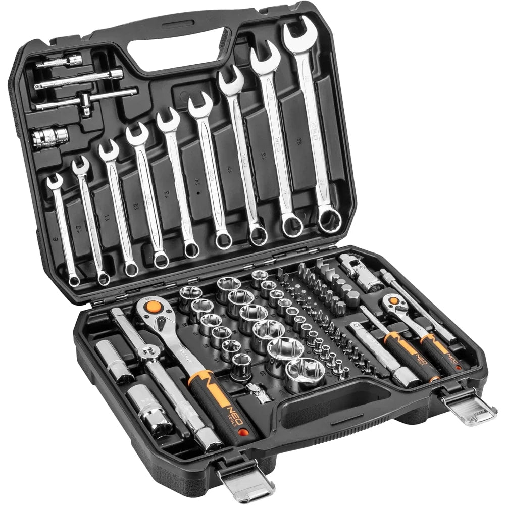 Topex 10-058 set di bussole 1/2 2, 1/4, 82 pz, eco