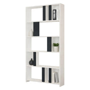 Biblioteca Tribogna, Libreria 4 Ripiani, 90x20x180h cm Bianco