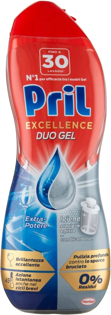 PRIL GOLD GEL PER LAVASTOVIGLIE FORMATO 540 ML IGIENIZZANTE CON BICARBONATO