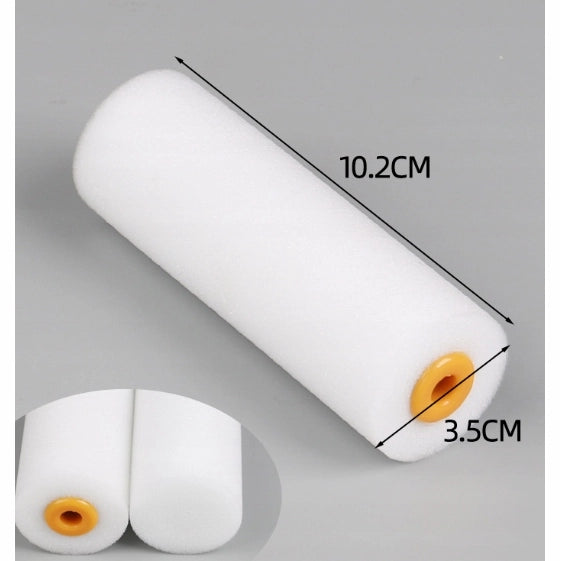 Set Rulli Verniciatura Poliuretanici 10 cm – Alta Qualità Materiale | 10 Pezzi + Manico Ergonomico