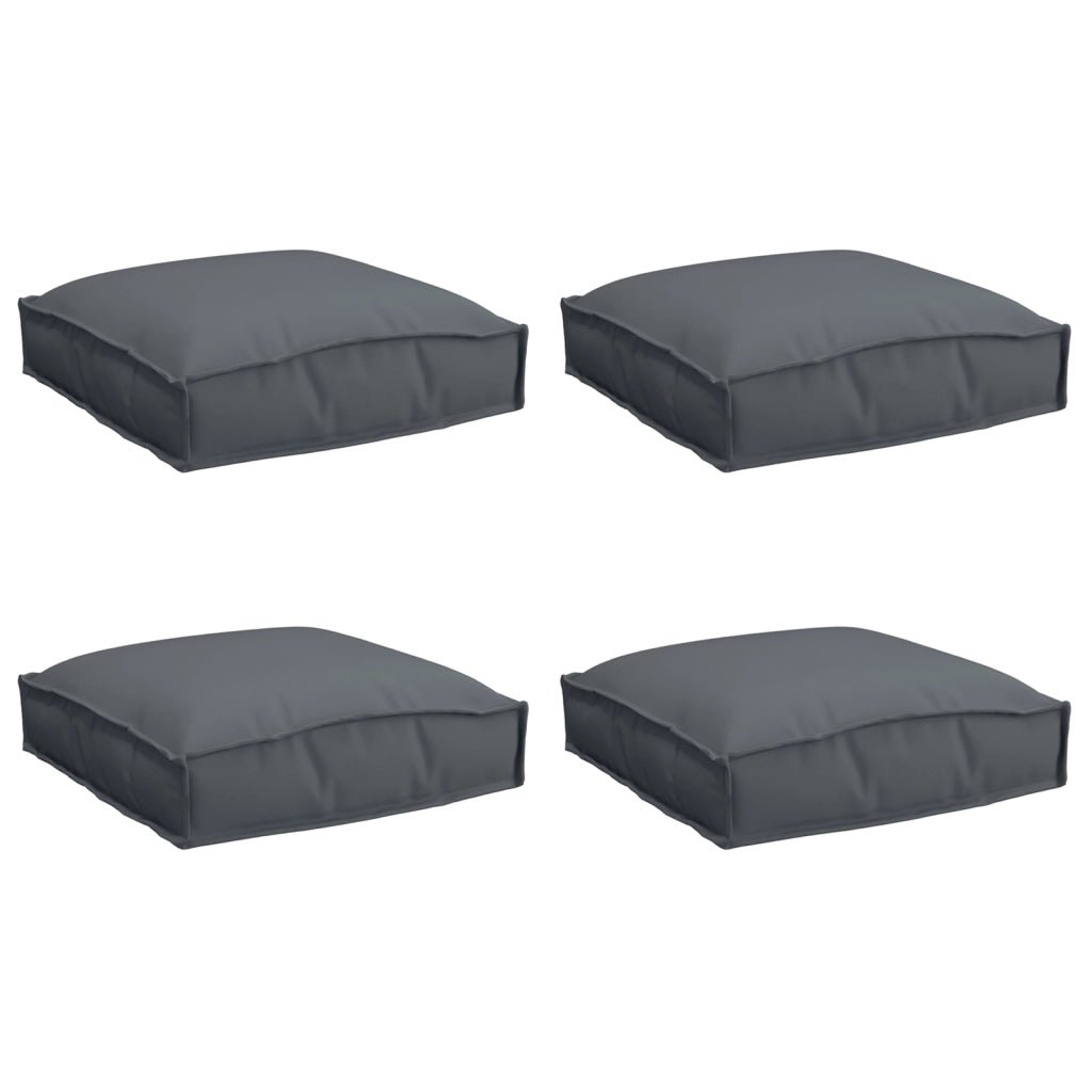 Cuscini per pallet per seduta 4 pz antracite 40x40x8 cm tessuto Oxford