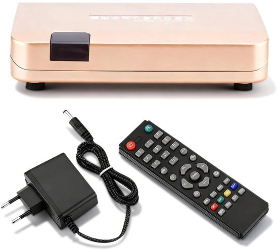 Ricevitore TV analogo - Convertitore RF in HDMI - Compacto - Comando a distanza - Adatto per proiettori - Alimentatore EU