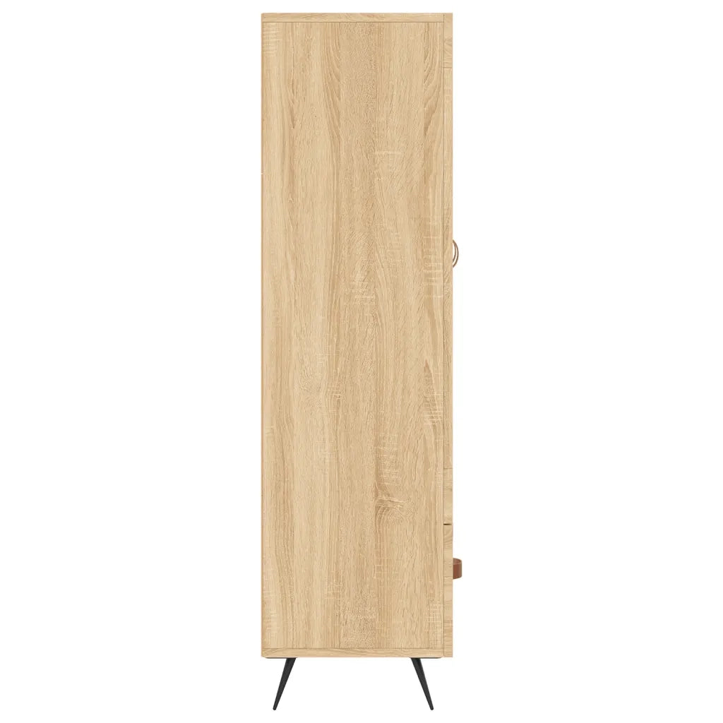 Credenza-Buffet-Armadio da cucina Rovere Sonoma 69,5x31x115 cm in Legno Multistrato 810456
