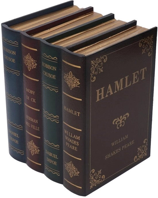 Cassettino Decorativo per Oggetti di Ricordo - Simulazione di un Libro - Contenitore di Archiviazione per Scrivania - Decorazione per Ufficio - Cassettino per Custodia di Gioielli - Pannello di Densità Leggero - Decorazione per Libro