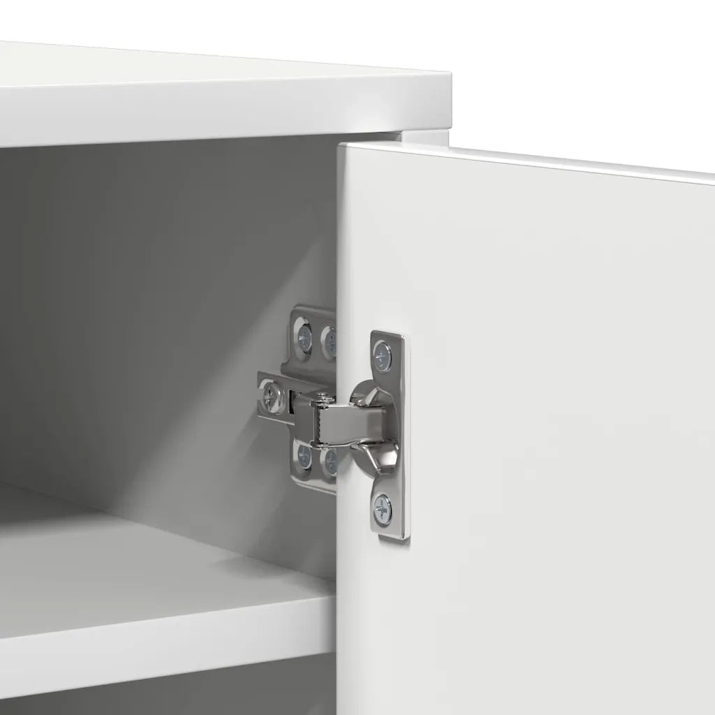 Scarpiera Bianca 60x35x92 cm in Truciolato 808927