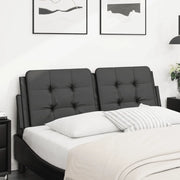 Cuscino Testiera Zadar Nero 140 cm in Similpelle 374859