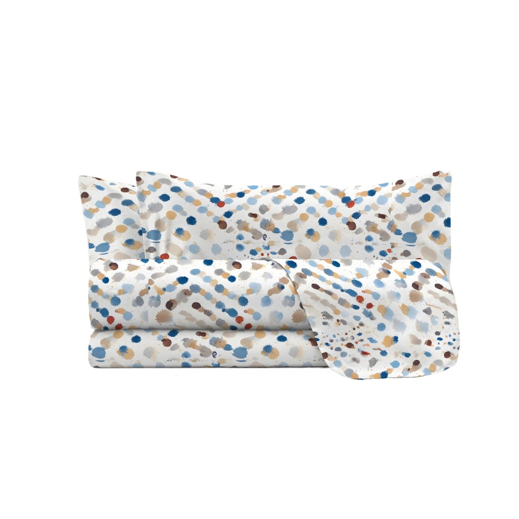 Set Lenzuola Singolo con Stampa Sopra Sotto e Federa Linea River Tarim