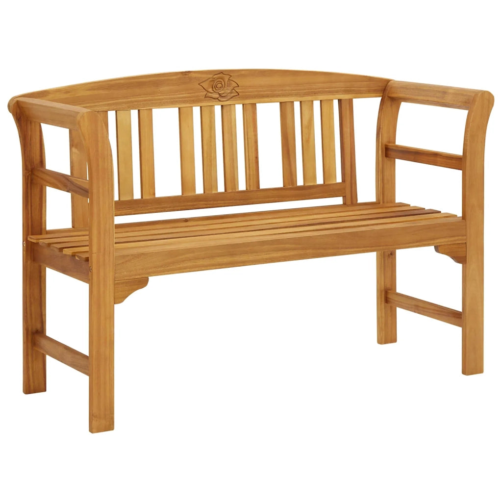 Panchina da Giardino | Panca da Giardino 114 cm in Legno Massello di Acacia